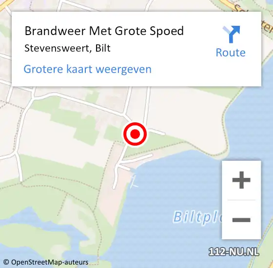 Locatie op kaart van de 112 melding: Brandweer Met Grote Spoed Naar Stevensweert, Bilt op 20 september 2024 12:49