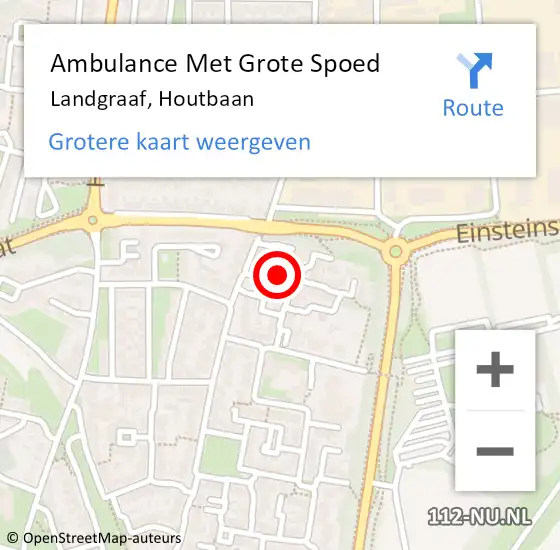 Locatie op kaart van de 112 melding: Ambulance Met Grote Spoed Naar Landgraaf, Houtbaan op 20 oktober 2014 19:14