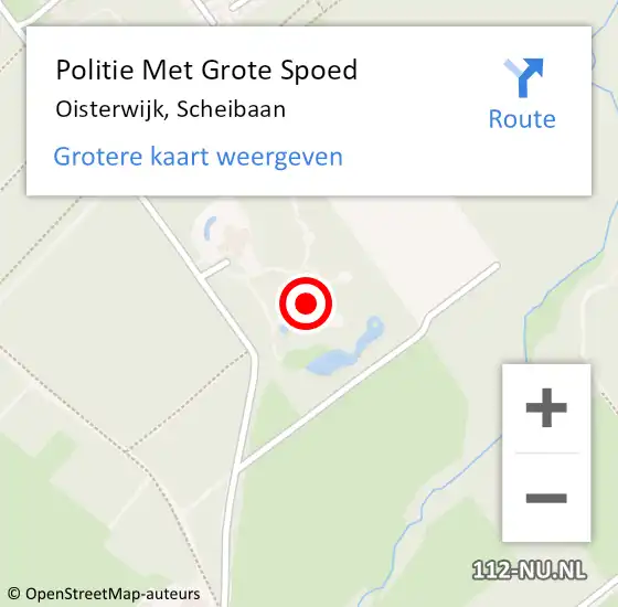 Locatie op kaart van de 112 melding: Politie Met Grote Spoed Naar Oisterwijk, Scheibaan op 22 september 2024 00:02