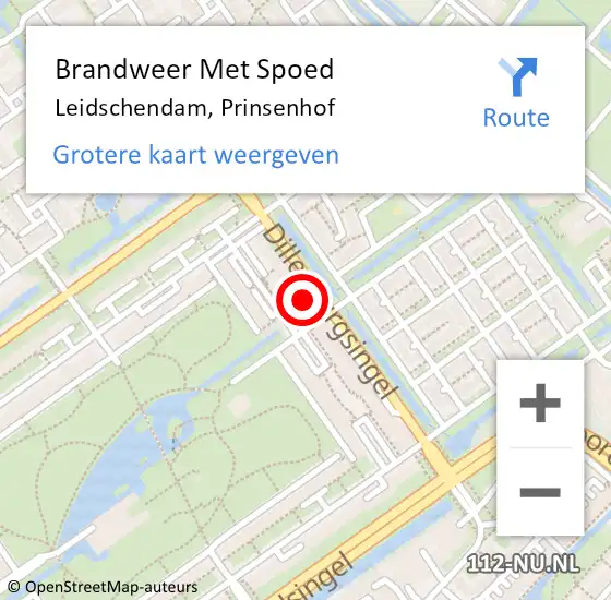 Locatie op kaart van de 112 melding: Brandweer Met Spoed Naar Leidschendam, Prinsenhof op 24 september 2024 00:03