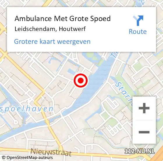 Locatie op kaart van de 112 melding: Ambulance Met Grote Spoed Naar Leidschendam, Houtwerf op 24 september 2024 17:16