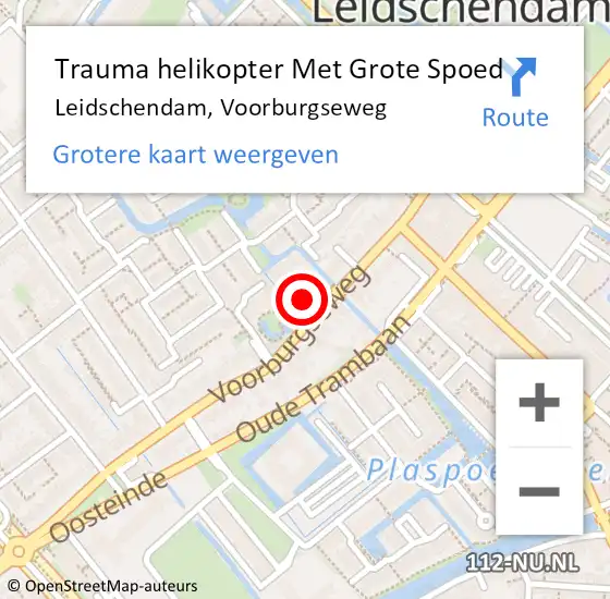 Locatie op kaart van de 112 melding: Trauma helikopter Met Grote Spoed Naar Leidschendam, Voorburgseweg op 25 september 2024 17:17