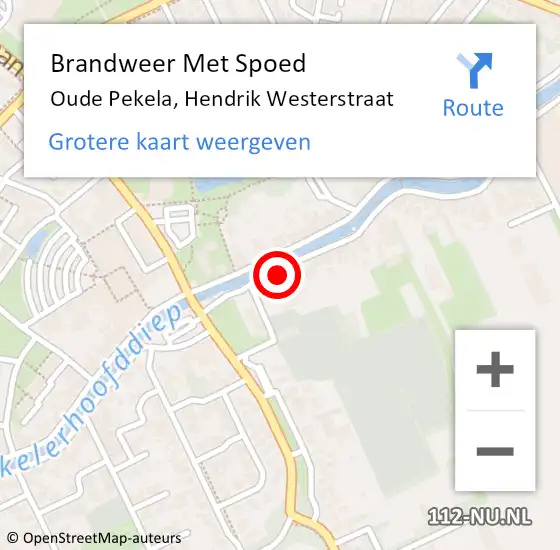 Locatie op kaart van de 112 melding: Brandweer Met Spoed Naar Oude Pekela, Hendrik Westerstraat op 27 september 2024 04:05