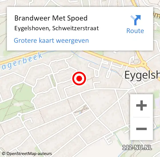 Locatie op kaart van de 112 melding: Brandweer Met Spoed Naar Eygelshoven, Schweitzerstraat op 28 september 2024 02:39