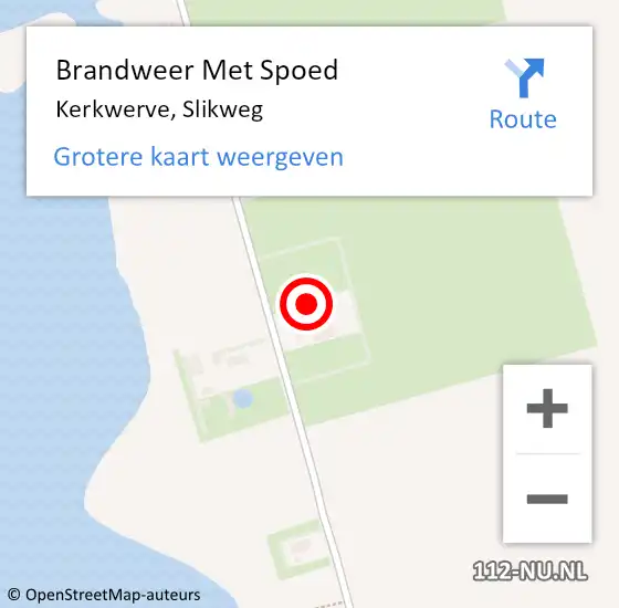 Locatie op kaart van de 112 melding: Brandweer Met Spoed Naar Kerkwerve, Slikweg op 28 september 2024 10:51