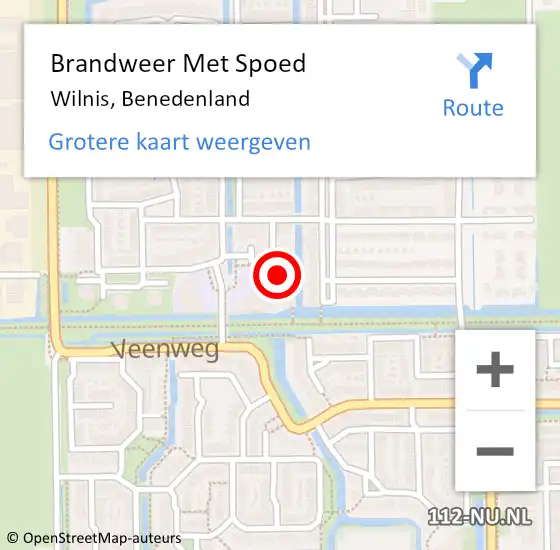 Locatie op kaart van de 112 melding: Brandweer Met Spoed Naar Wilnis, Benedenland op 28 september 2024 16:02