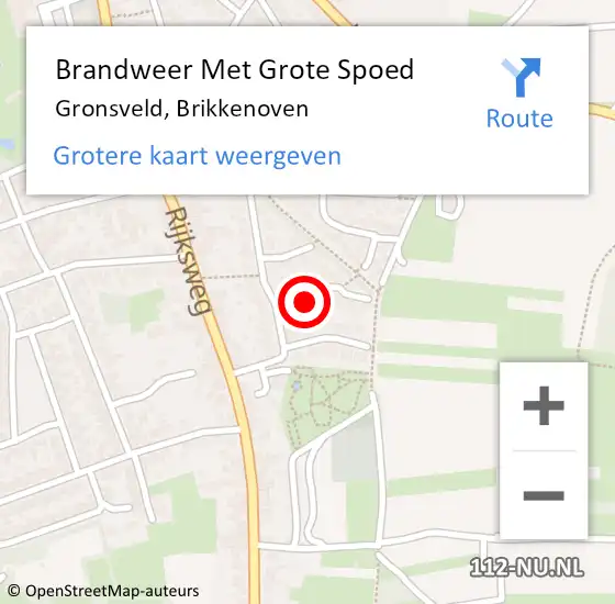 Locatie op kaart van de 112 melding: Brandweer Met Grote Spoed Naar Gronsveld, Brikkenoven op 30 september 2024 00:40