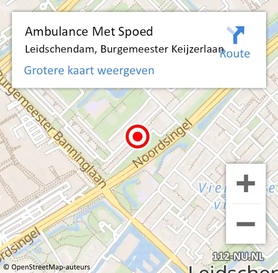 Locatie op kaart van de 112 melding: Ambulance Met Spoed Naar Leidschendam, Burgemeester Keijzerlaan op 30 september 2024 09:58