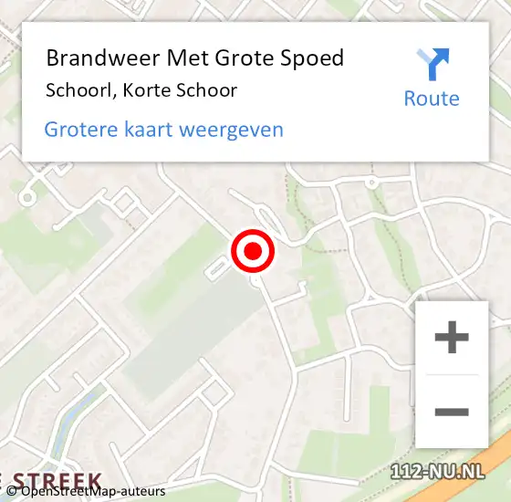 Locatie op kaart van de 112 melding: Brandweer Met Grote Spoed Naar Schoorl, Korte Schoor op 30 september 2024 15:37