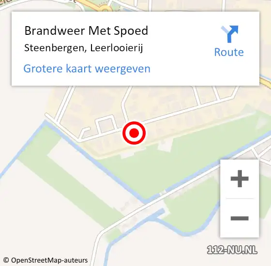 Locatie op kaart van de 112 melding: Brandweer Met Spoed Naar Steenbergen, Leerlooierij op 1 oktober 2024 13:26