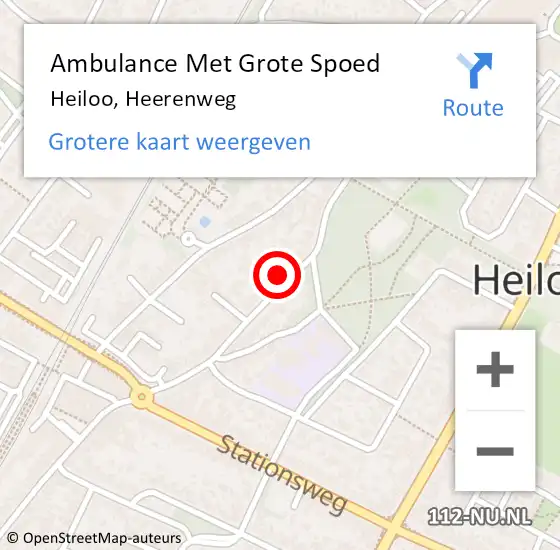 Locatie op kaart van de 112 melding: Ambulance Met Grote Spoed Naar Heiloo, Heerenweg op 1 oktober 2024 22:25