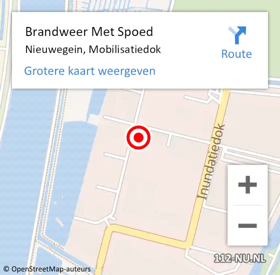 Locatie op kaart van de 112 melding: Brandweer Met Spoed Naar Nieuwegein, Mobilisatiedok op 2 oktober 2024 18:04