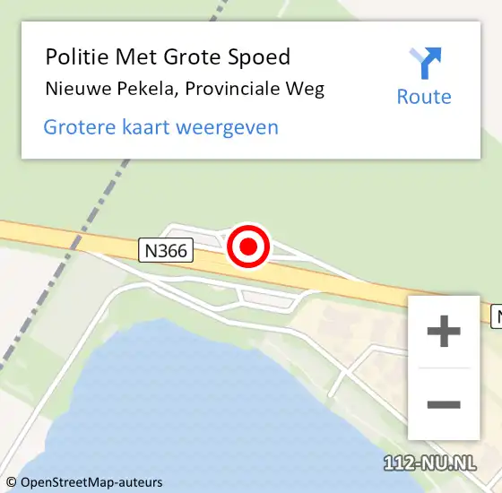 Locatie op kaart van de 112 melding: Politie Met Grote Spoed Naar Nieuwe Pekela, Provinciale Weg op 4 oktober 2024 16:24