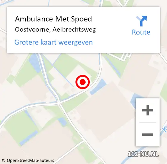 Locatie op kaart van de 112 melding: Ambulance Met Spoed Naar Oostvoorne, Aelbrechtsweg op 4 oktober 2024 20:23