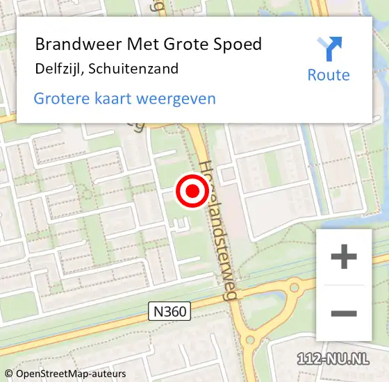 Locatie op kaart van de 112 melding: Brandweer Met Grote Spoed Naar Delfzijl, Schuitenzand op 4 oktober 2024 21:42