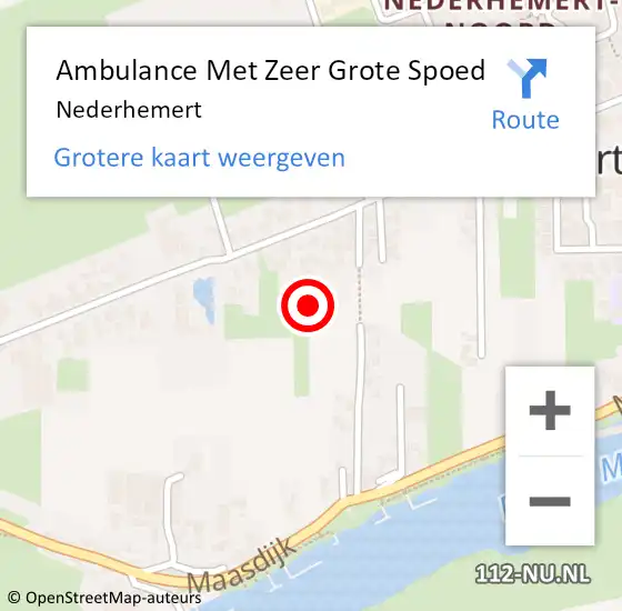 Locatie op kaart van de 112 melding: Ambulance Met Zeer Grote Spoed Naar Nederhemert op 5 oktober 2024 15:52