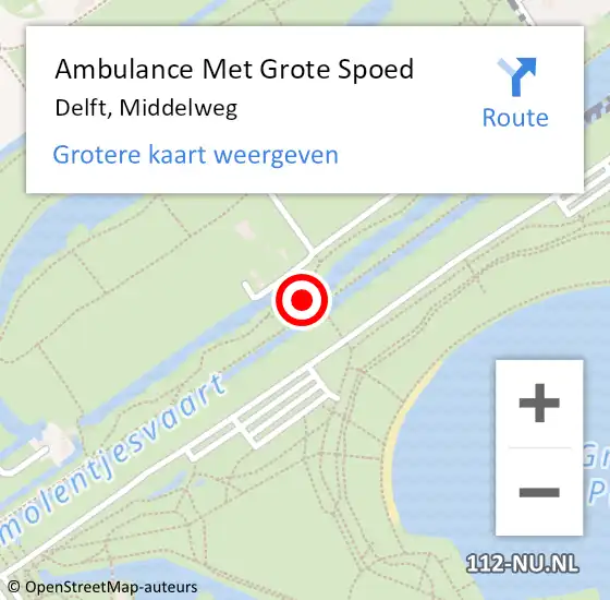 Locatie op kaart van de 112 melding: Ambulance Met Grote Spoed Naar Wassenaar, Middelweg op 7 oktober 2024 15:30