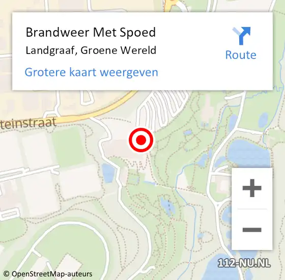 Locatie op kaart van de 112 melding: Brandweer Met Spoed Naar Landgraaf, Groene Wereld op 7 oktober 2024 18:47