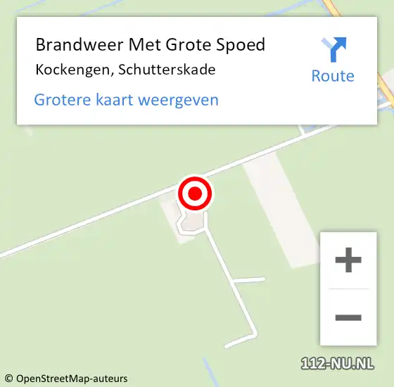 Locatie op kaart van de 112 melding: Brandweer Met Grote Spoed Naar Kockengen, Schutterskade op 8 oktober 2024 15:56