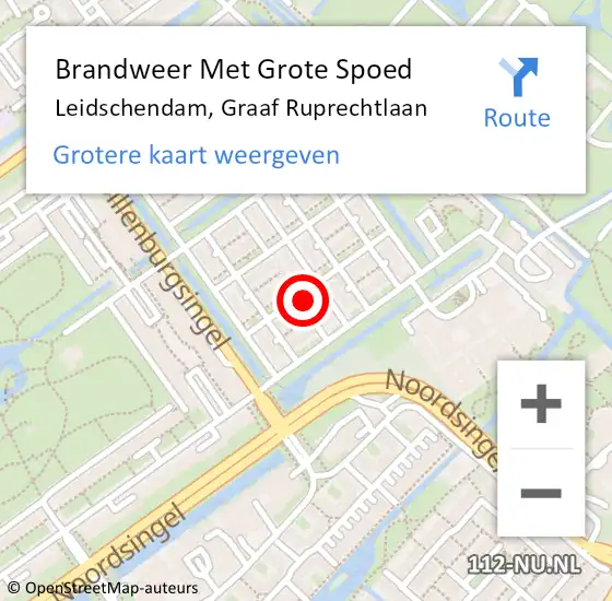 Locatie op kaart van de 112 melding: Brandweer Met Grote Spoed Naar Leidschendam, Graaf Ruprechtlaan op 8 oktober 2024 22:01