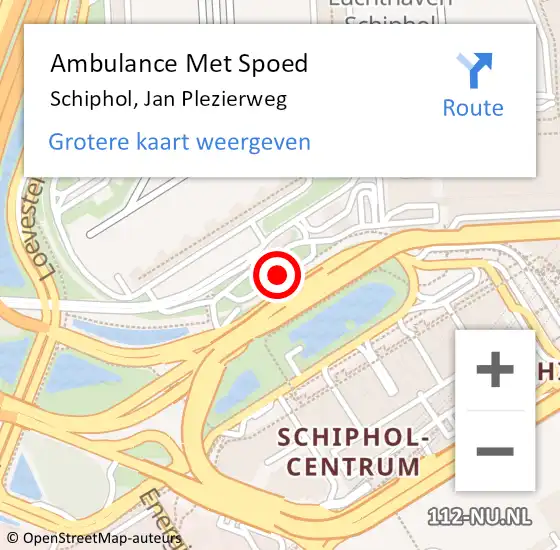 Locatie op kaart van de 112 melding: Ambulance Met Spoed Naar Hekelingen, Jan Plezierweg op 9 oktober 2024 12:50