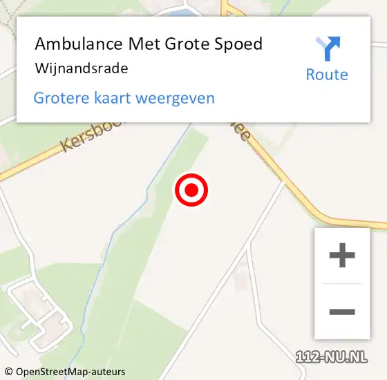 Locatie op kaart van de 112 melding: Ambulance Met Grote Spoed Naar Wijnandsrade op 23 oktober 2014 01:27