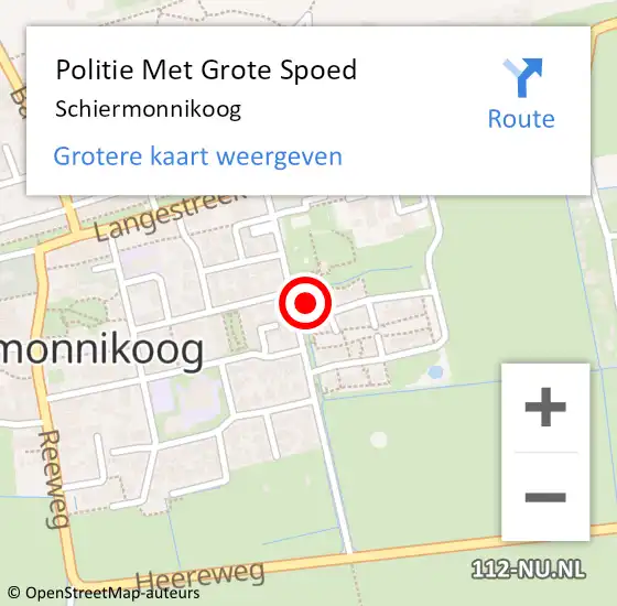 Locatie op kaart van de 112 melding: Politie Met Grote Spoed Naar Schiermonnikoog op 12 oktober 2024 10:21