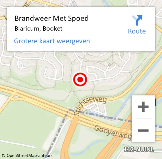 Locatie op kaart van de 112 melding: Brandweer Met Spoed Naar Blaricum, Booket op 13 oktober 2024 02:35