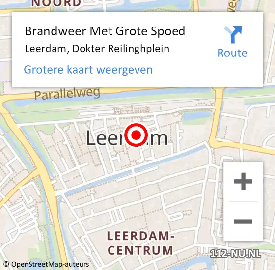 Locatie op kaart van de 112 melding: Brandweer Met Grote Spoed Naar Leerdam, Dokter Reilinghplein op 14 oktober 2024 08:52