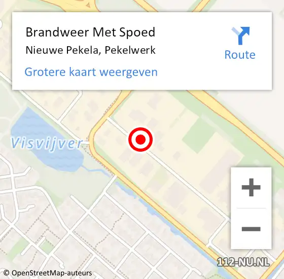 Locatie op kaart van de 112 melding: Brandweer Met Spoed Naar Nieuwe Pekela, Pekelwerk op 14 oktober 2024 21:18