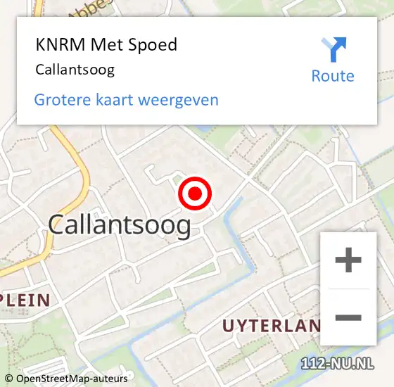 Locatie op kaart van de 112 melding: KNRM Met Spoed Naar Callantsoog op 15 oktober 2024 11:00