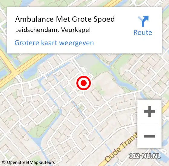 Locatie op kaart van de 112 melding: Ambulance Met Grote Spoed Naar Leidschendam, Veurkapel op 15 oktober 2024 11:20