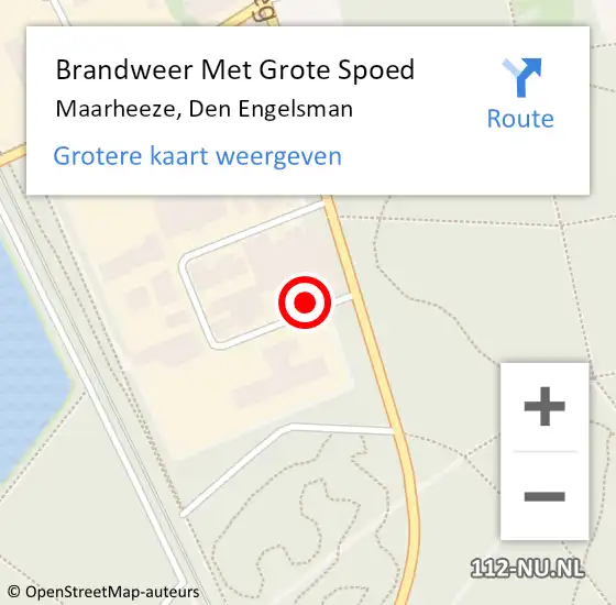 Locatie op kaart van de 112 melding: Brandweer Met Grote Spoed Naar Maarheeze, Den Engelsman op 19 oktober 2024 22:49