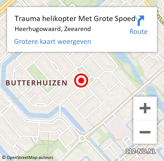 Locatie op kaart van de 112 melding: Trauma helikopter Met Grote Spoed Naar Heerhugowaard, Zeearend op 27 oktober 2024 07:16