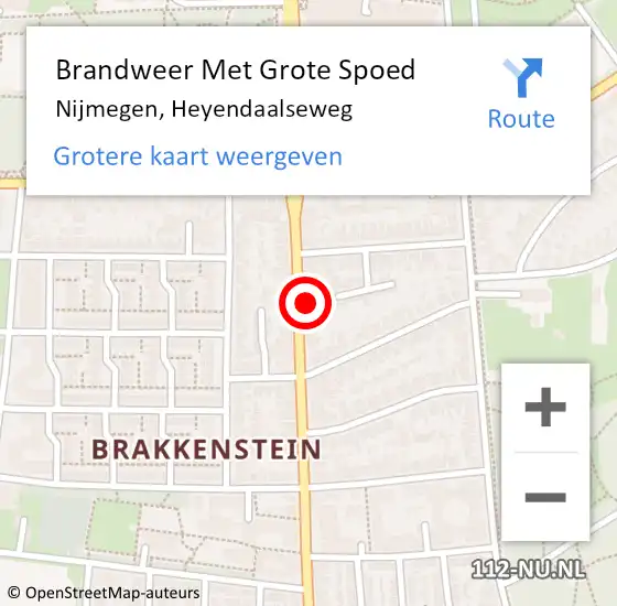 Locatie op kaart van de 112 melding: Brandweer Met Grote Spoed Naar Rockanje, Heyendaalseweg op 28 oktober 2024 17:21