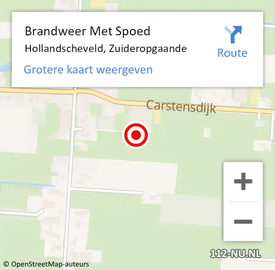 Locatie op kaart van de 112 melding: Brandweer Met Spoed Naar Hollandscheveld, Zuideropgaande op 31 oktober 2024 09:14