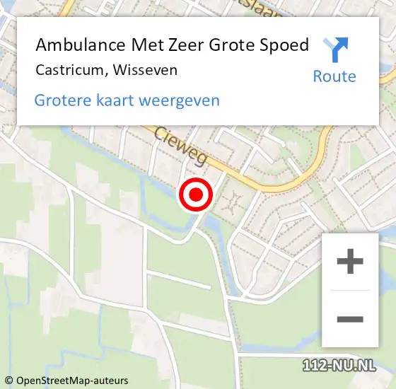 Locatie op kaart van de 112 melding: Ambulance Met Zeer Grote Spoed Naar Castricum, Wisseven op 1 november 2024 10:36