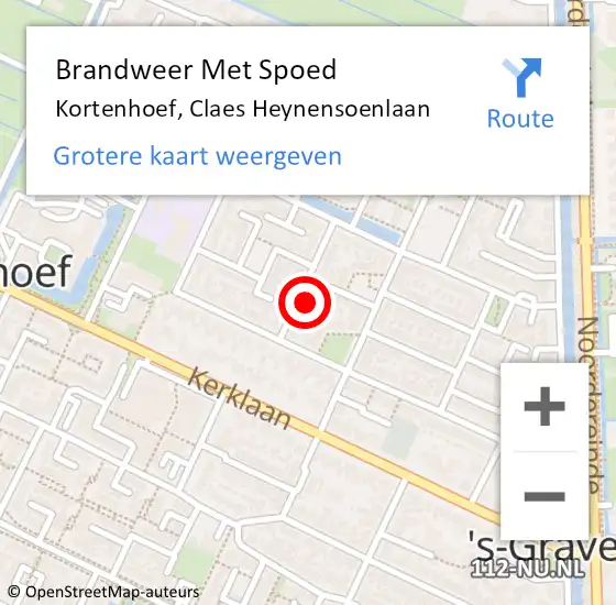 Locatie op kaart van de 112 melding: Brandweer Met Spoed Naar Kortenhoef, Claes Heynensoenlaan op 1 november 2024 17:31