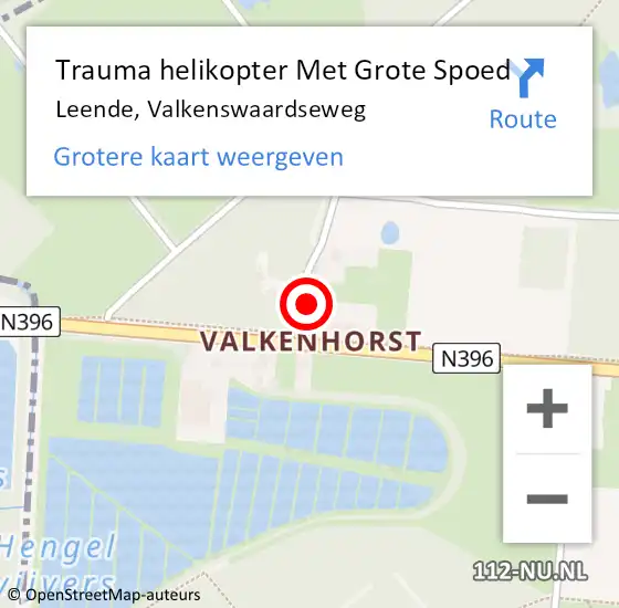 Locatie op kaart van de 112 melding: Trauma helikopter Met Grote Spoed Naar Leende, Valkenswaardseweg op 3 november 2024 00:41