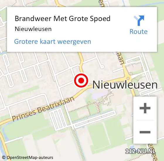 Locatie op kaart van de 112 melding: Brandweer Met Grote Spoed Naar Nieuwleusen op 25 oktober 2014 16:55