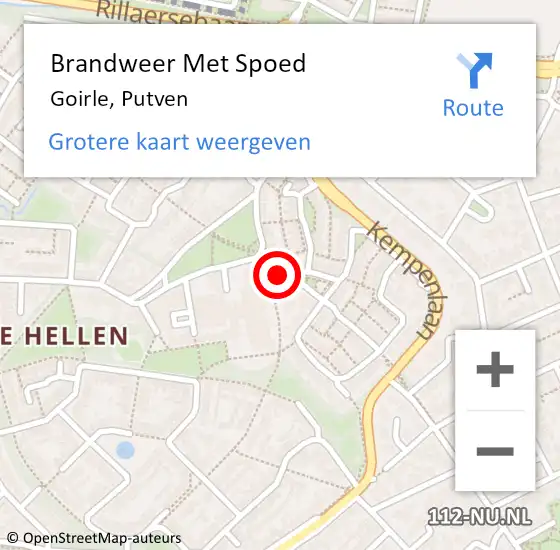 Locatie op kaart van de 112 melding: Brandweer Met Spoed Naar Goirle, Putven op 3 november 2024 22:28