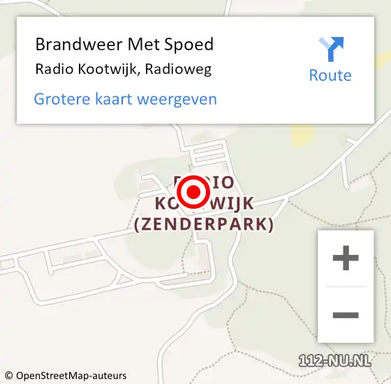 Locatie op kaart van de 112 melding: Brandweer Met Spoed Naar Radio Kootwijk, Radioweg op 6 november 2024 20:02