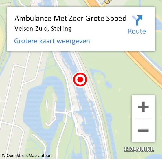 Locatie op kaart van de 112 melding: Ambulance Met Zeer Grote Spoed Naar Velsen-Zuid, Stelling op 7 november 2024 20:55