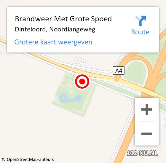 Locatie op kaart van de 112 melding: Brandweer Met Grote Spoed Naar Dinteloord, Noordlangeweg op 8 november 2024 23:10