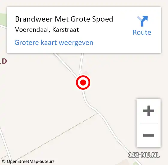 Locatie op kaart van de 112 melding: Brandweer Met Grote Spoed Naar Voerendaal, Karstraat op 12 november 2024 23:23