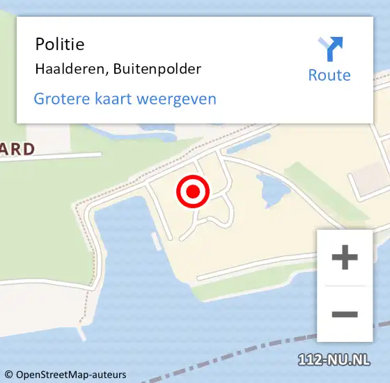 Locatie op kaart van de 112 melding: Politie Haalderen, Buitenpolder op 13 november 2024 00:27