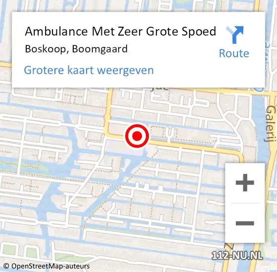 Locatie op kaart van de 112 melding: Ambulance Met Zeer Grote Spoed Naar Boskoop, Boomgaard op 14 november 2024 10:59