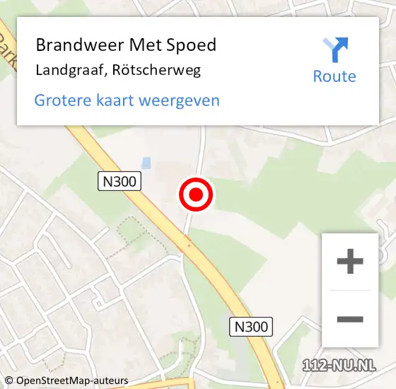 Locatie op kaart van de 112 melding: Brandweer Met Spoed Naar Landgraaf, Rötscherweg op 14 november 2024 14:43