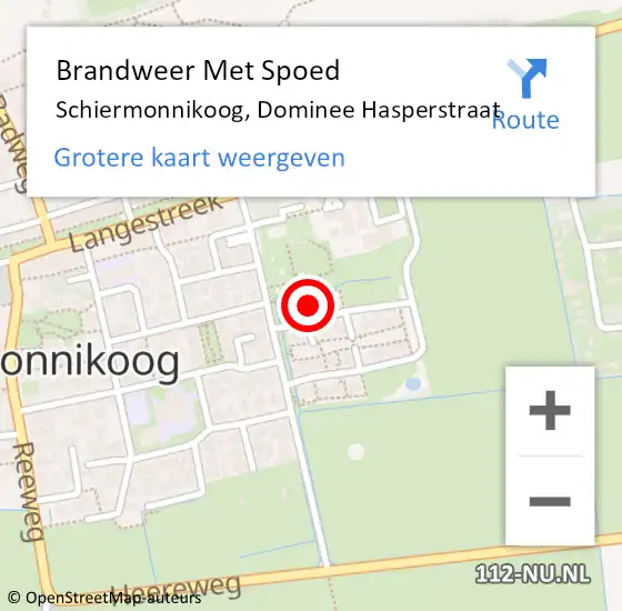 Locatie op kaart van de 112 melding: Brandweer Met Spoed Naar Schiermonnikoog, Dominee Hasperstraat op 17 november 2024 13:50