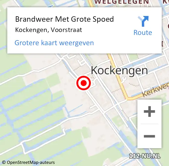 Locatie op kaart van de 112 melding: Brandweer Met Grote Spoed Naar Kockengen, Voorstraat op 22 november 2024 09:36